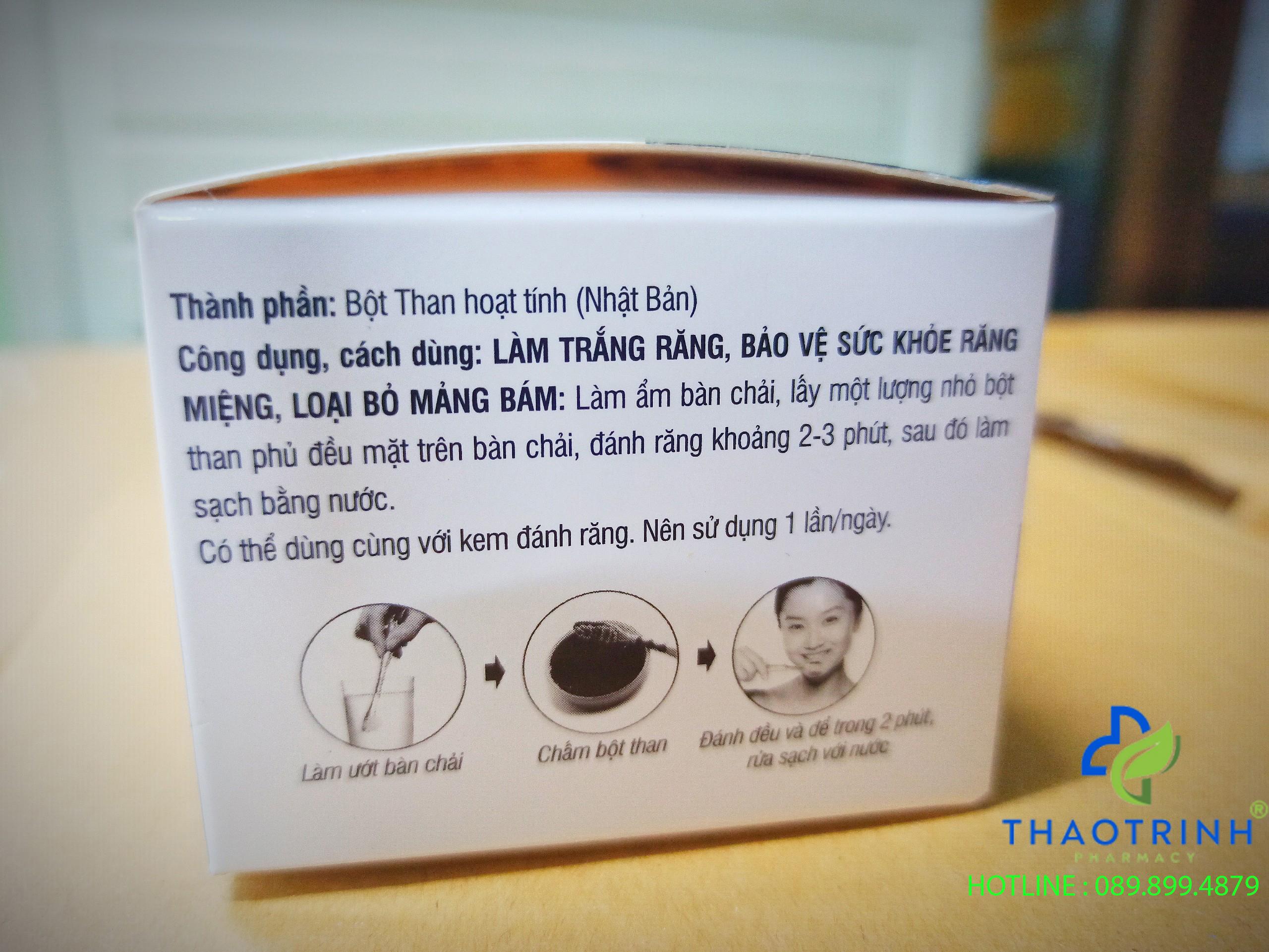 [HCM]Bột than hoạt tính trắng răng FOBESMILE (Hũ 30g)
