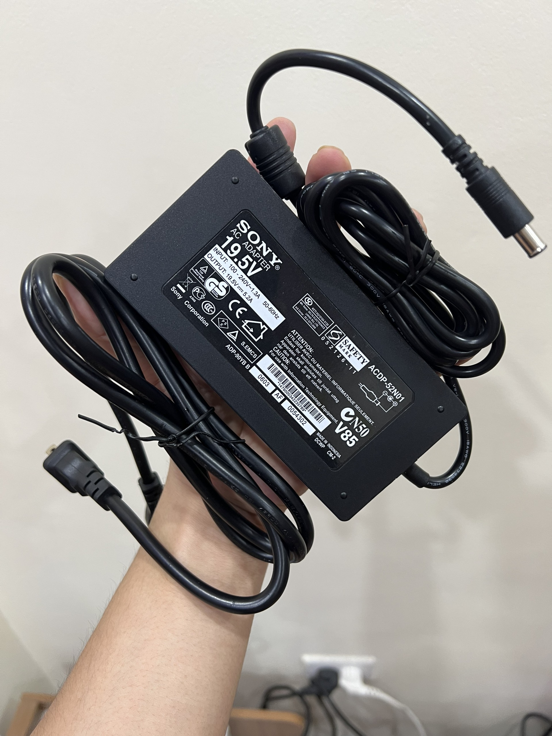 ADAPTOR- NGUỒN TIVI SONY 19.5V 5.2A