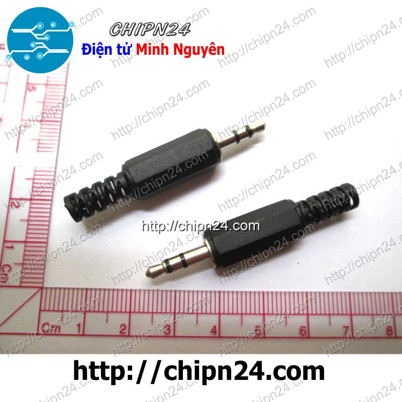 [2 cái] (G29) Đầu Jack Audio 3.5mm Nhựa hàn dây