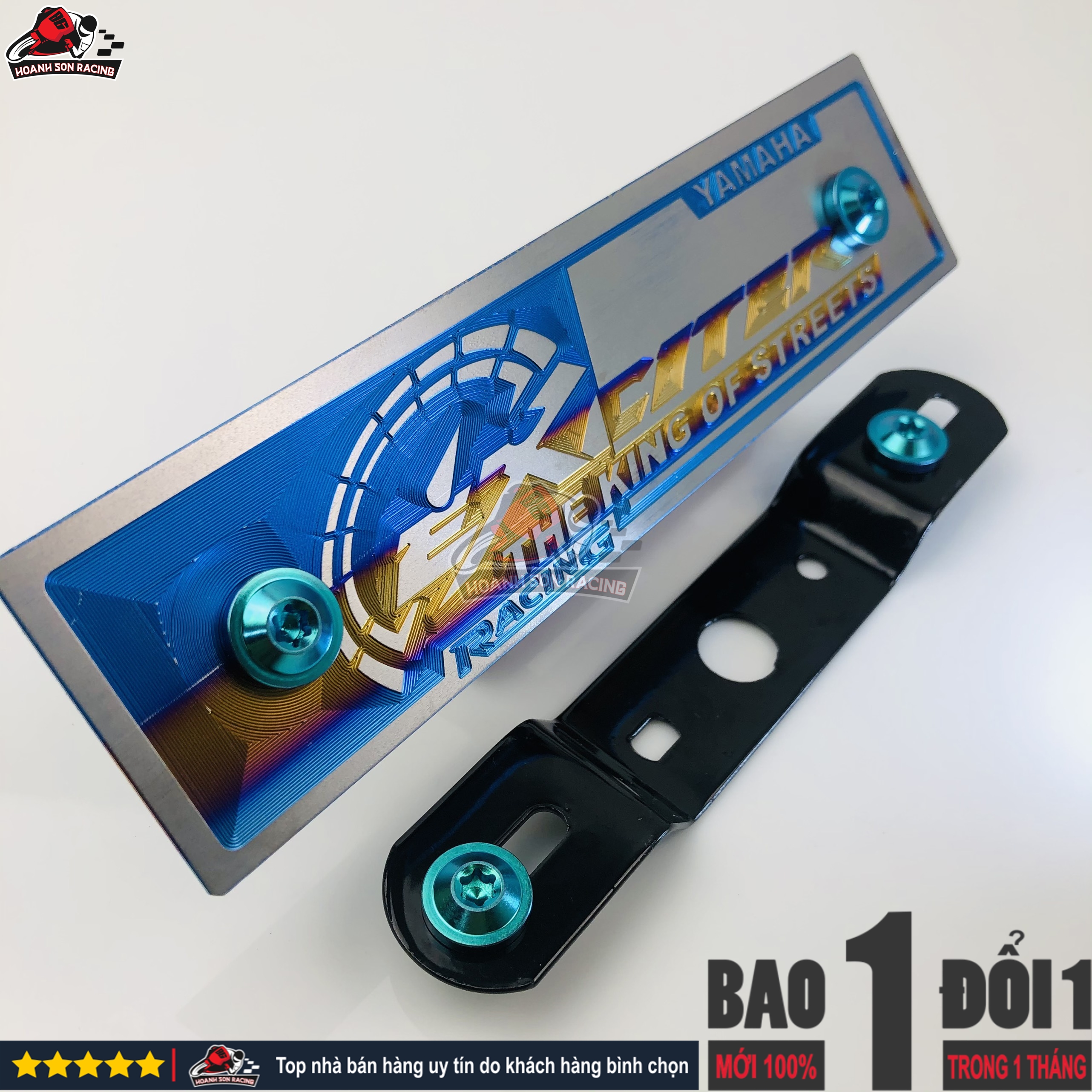 Bảng tên EXCITER titan chính hãng tặng pát gắn bảng tên và ốc titan gr5 xanh lục bảo ( hình chụp thực tế) Hoành Sơn Racing