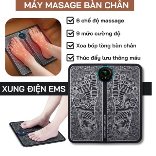 Thảm Massage Chân Xung Điện EMS Pin Sạc Tăng Cường Lưu Thông Khí Huyết thumbnail