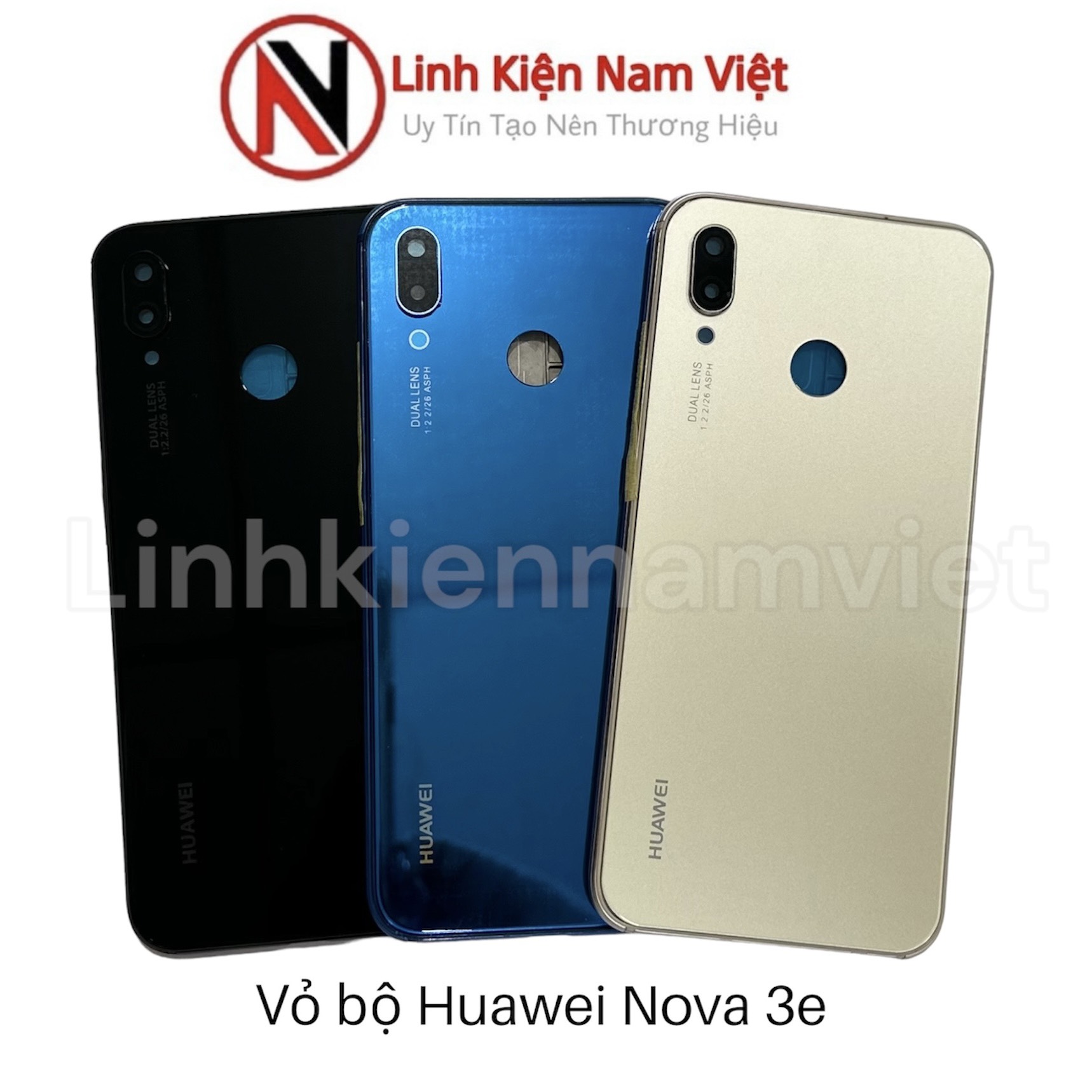 Vỏ bộ Huawei Nova 3E (lưng kính camera, khai sim , sườn , nút)
