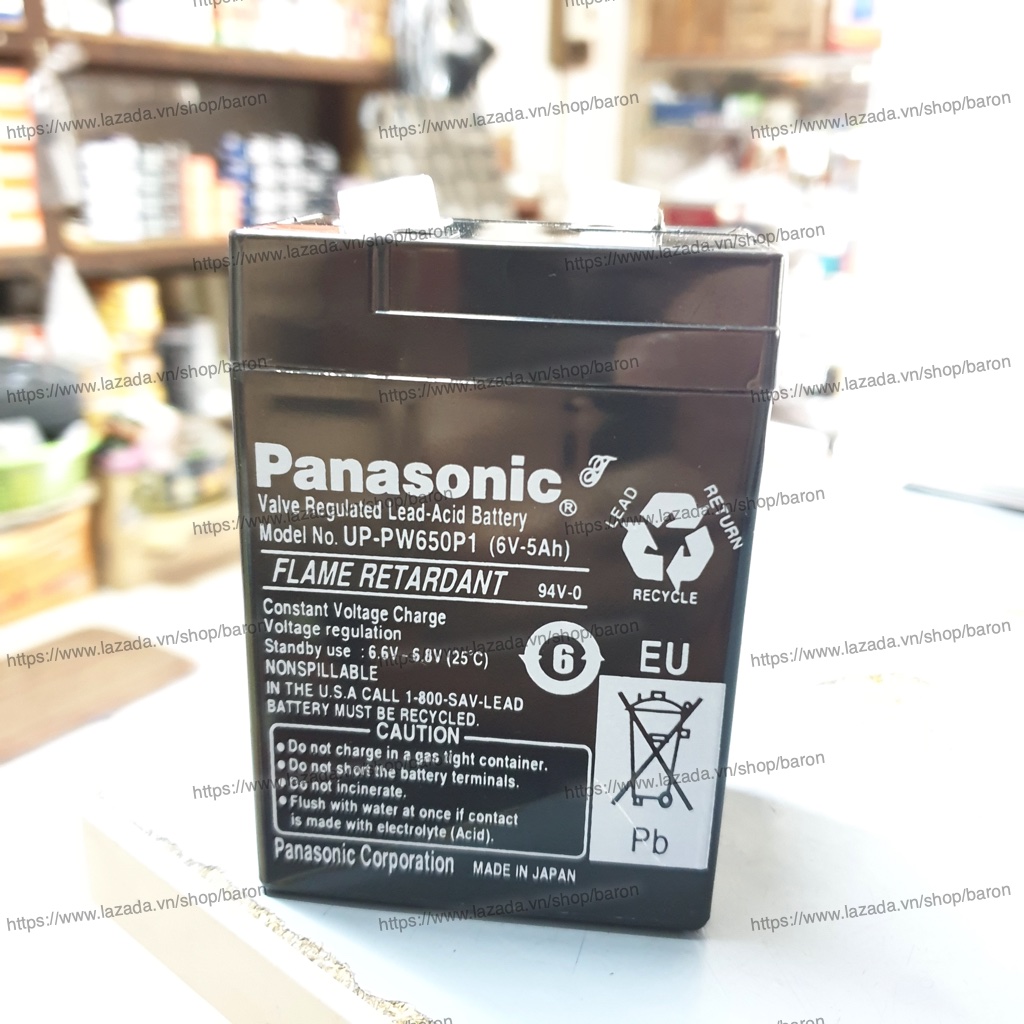 Ắc quy khô Panasonic UP-PW650P1 6V