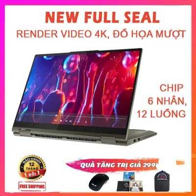 [TRẢ GÓP 0%](NEW SEAL 100%) Lenovo Yoga 6 13ALC05, Xoay Gập Cảm Ứng 2-in-1, Chip 12 Luồng Đồ Họa Khủng, Ryzen R5-5500U, RAM 8G, SSD 512G, VGA AMD Vega 7, Màn 13.3 FullHD IPS, Touch,100% sRGB