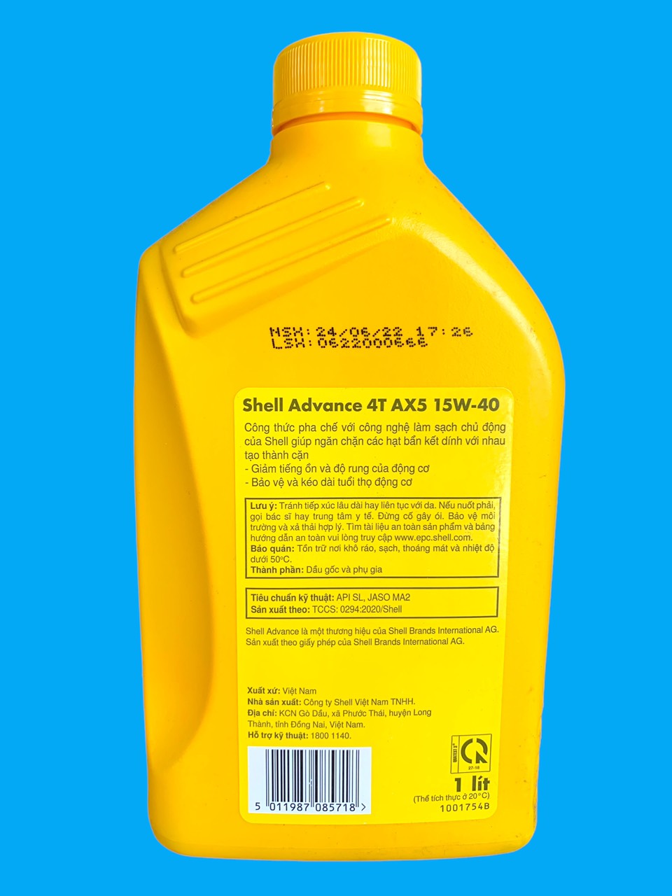 Shell Advance AX5 15W40  1lit