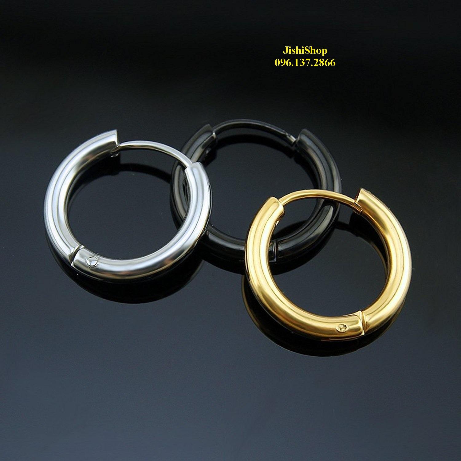 [HCM]Khuyên tai Inox tròn Sơn Tùng
