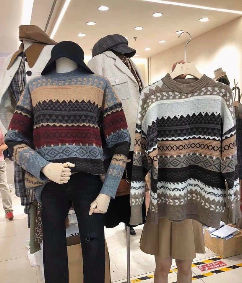Áo len thổ cẩm hàng QC hot