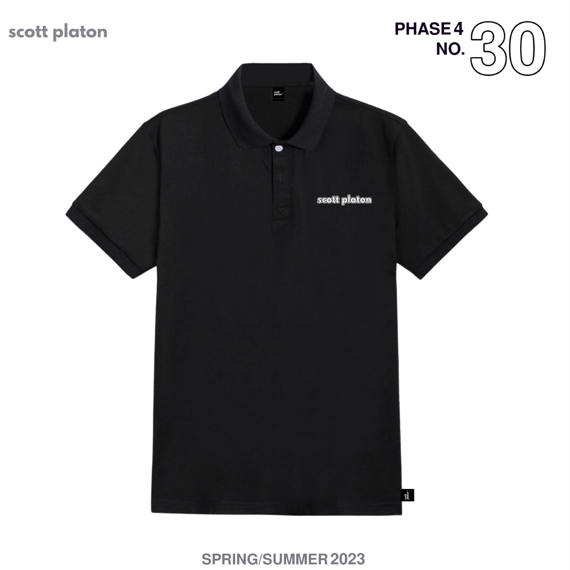 Scott Platon Áo Polo Mini line Logo - Chất liệu microfiber dày dặn hút ẩm co giãn tốt