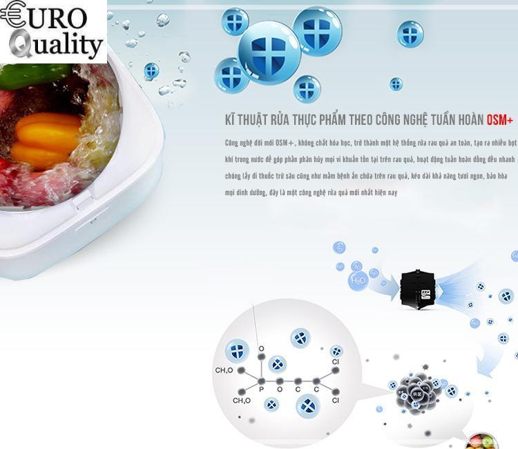 Euro Quality- Máy rửa rau củ diệt khuẩn gia dụng