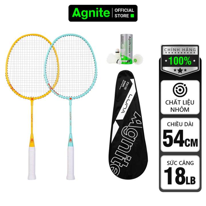 Đôi Vợt cầu lông cho trẻ em, học sinh Agnite - Vợt cầu lông chính hãng cho trẻ em hợp kim carbon chất lượng cao chắn gió tốt - 2 chiếc Tặng hộp 3... - Hình ảnh 8