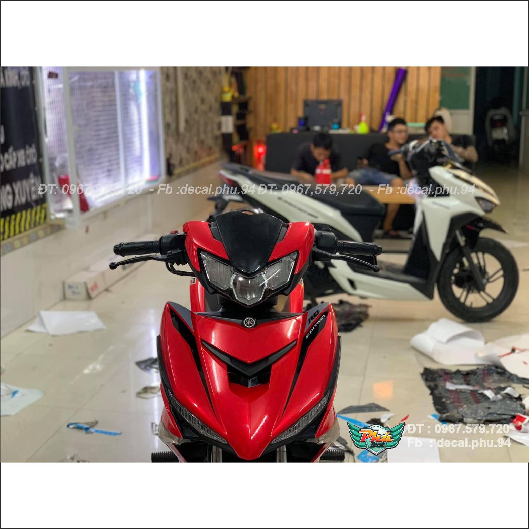 Tem rời Exciter 150 đỏ đen (Y)