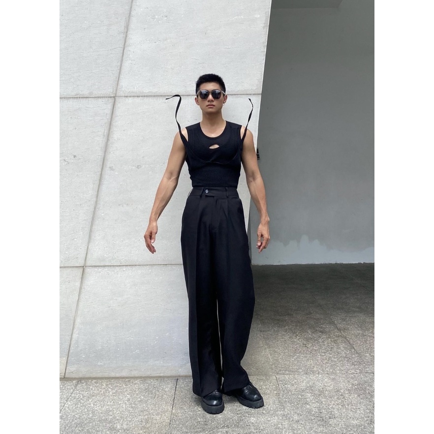 Áo thun tank top tròn Cao Stu