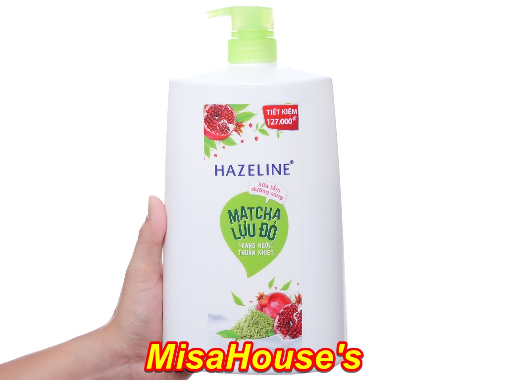 Sữa Tắm Dưỡng Sáng Da Hazeline Matcha & Lựu Đỏ (1.2kg)
