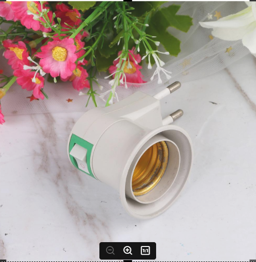 [HCM]Chui đèn xoay E27-có công tắc