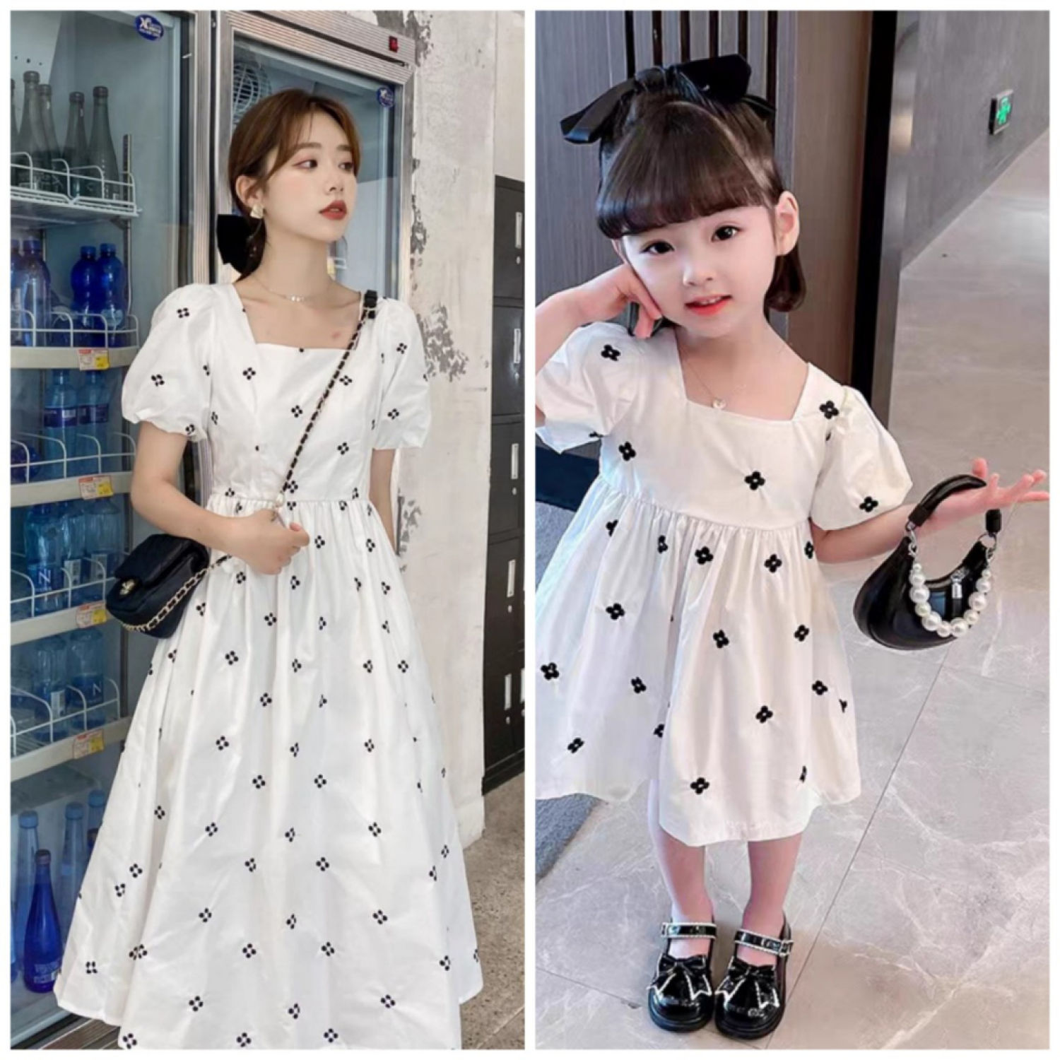 đầm đôi mẹ và bé baby doll | Shopee Việt Nam