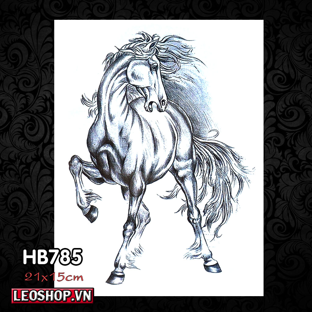 Hình Xăm Dán Kì Lân, Ngựa Các Loại (21x15cm) | Lazada.vn