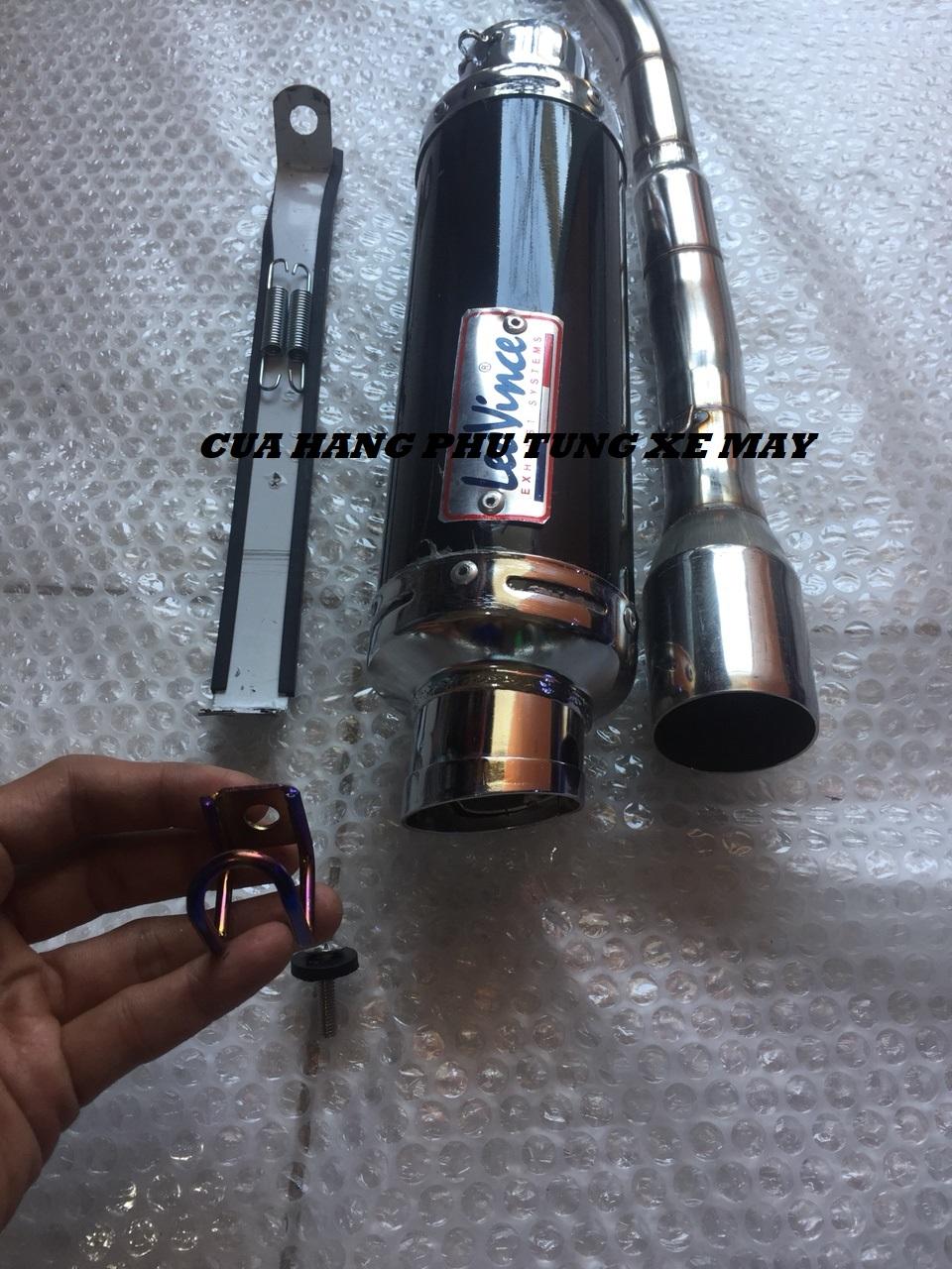 Pô LeoVince gắn xe Wave, Dream, Sirius, Cub ( cổ inox )