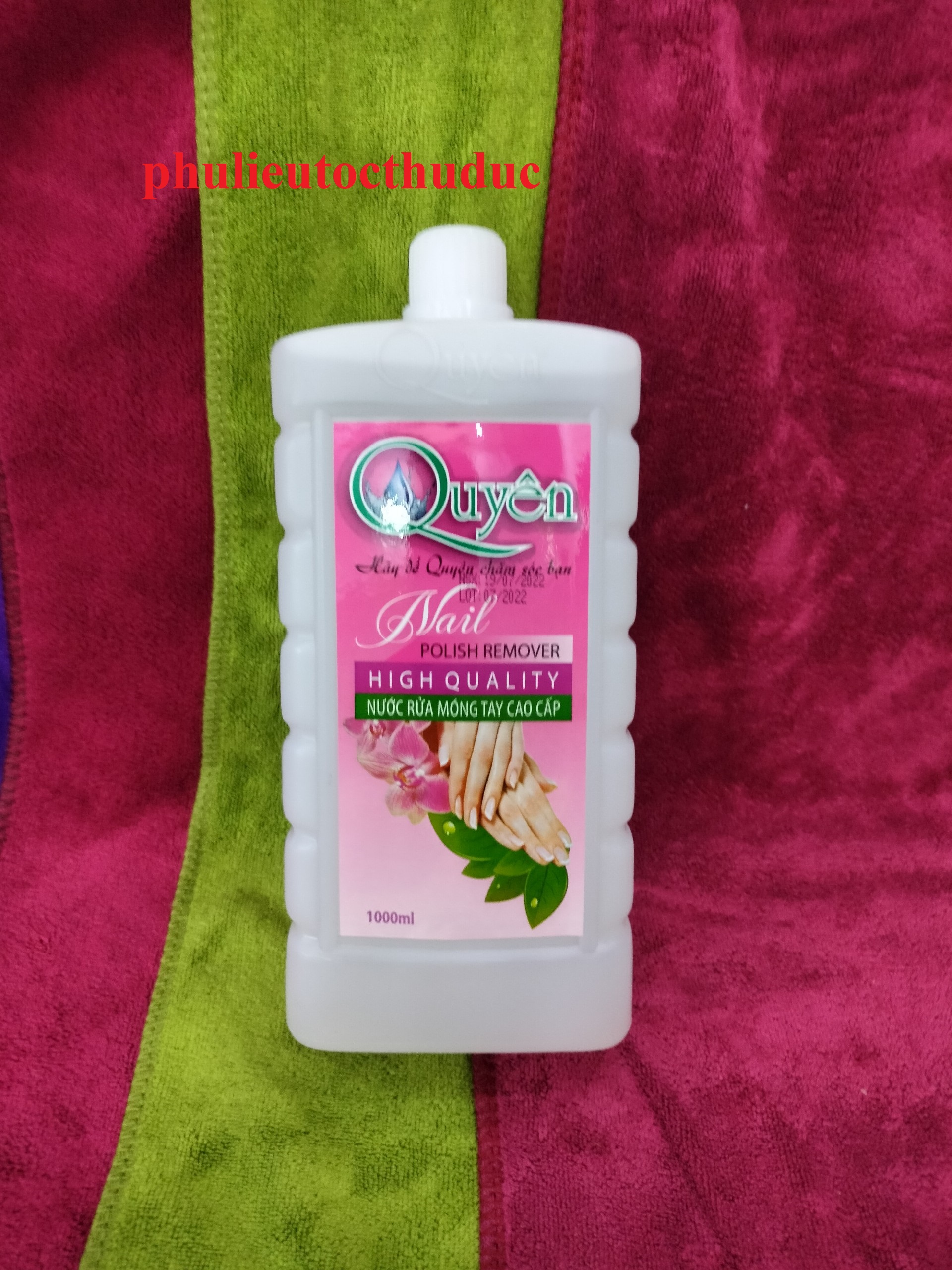 1000ml Nước rửa móng tay cao cấp Quyên loại B - chuyên sỉ phụ liệu tóc