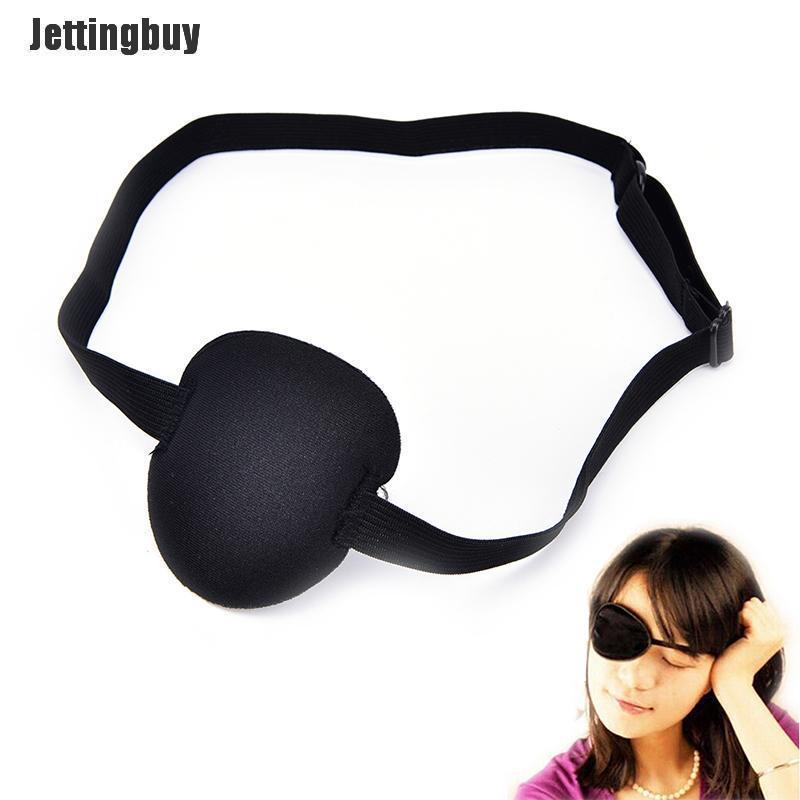 Jettingbuy Medical Use Concave Eye Patch Foam Groove Adjustable Strap Washable Eyeshades