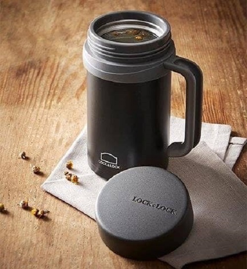 Bình giữ nhiệt Lock & Lock 500ml Basic Table Mug [ LHC9002 ] - ca nước Inox 304 có quai cao cấp