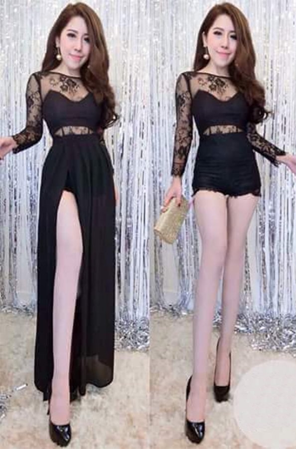 [HCM]Jum Maxi Phối Voan MẶC ĐƯỢC 2 KIỂU