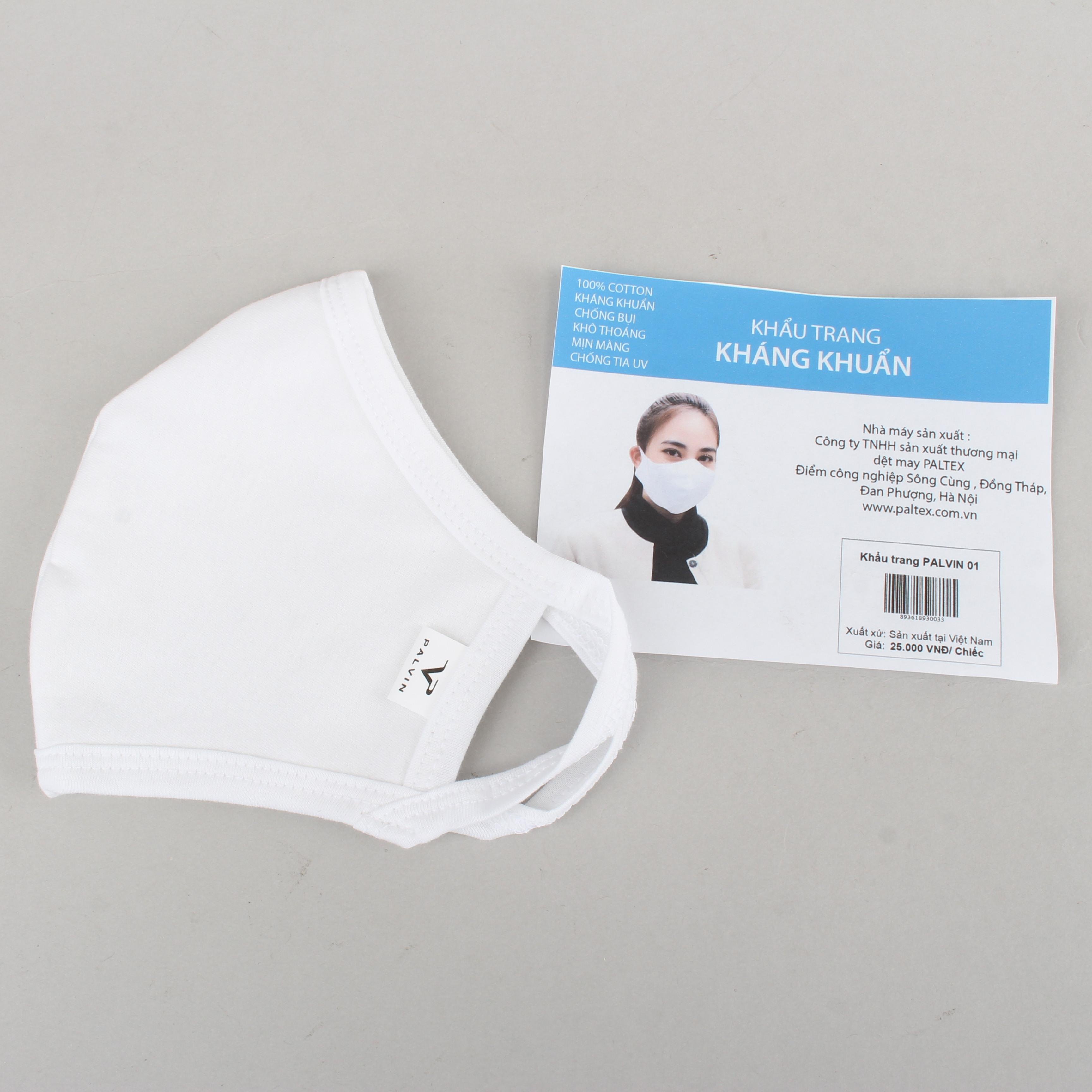 10 chiếc khẩu trang vải kháng khuẩn 2 lớp Palvin