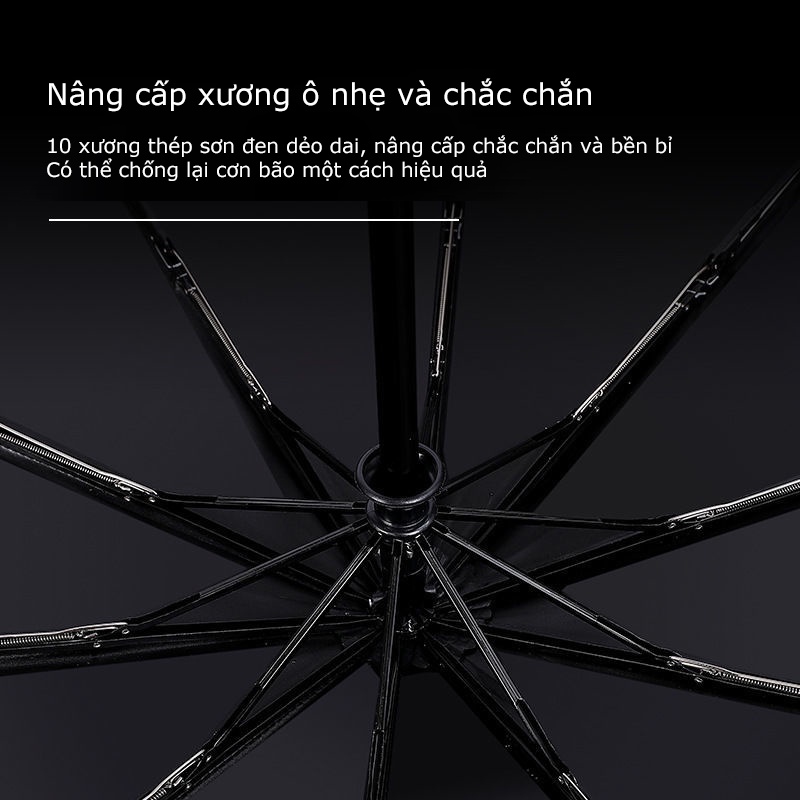 Ô Tự Động Gấp Gọn Đóng Mở 2 Chiều [ Hàng 10 Nan ]