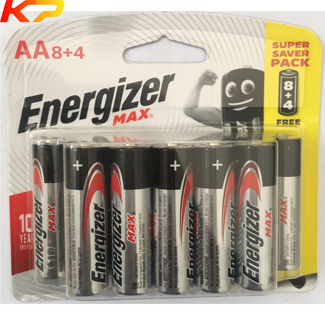 Pin AA ENERGIZER ALKALINE MAX E91 (Vỉ 12 Viên)