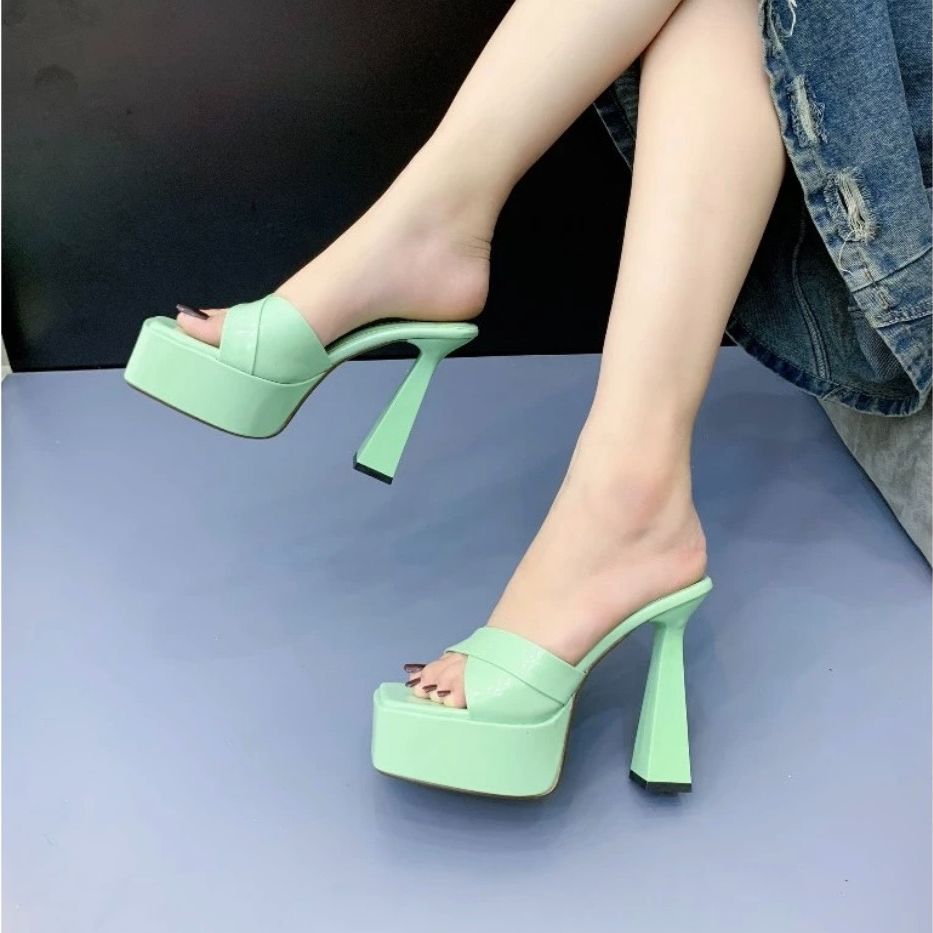 Dép nữ , Guốc nữ cao gót 14cm siêu phẩm