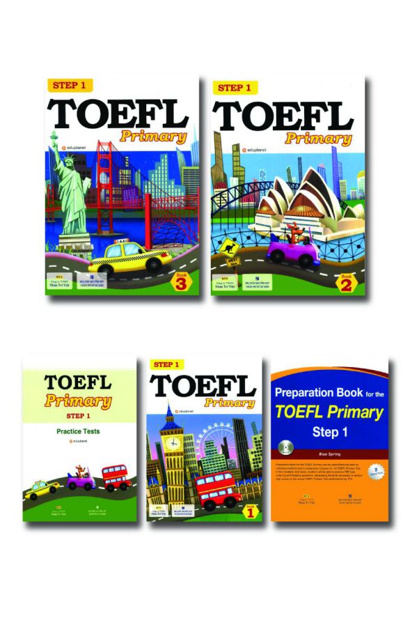 Sách - Toefl Primary Step 1+2 -  Tặng File nghe mp3( Bản đen trắng )