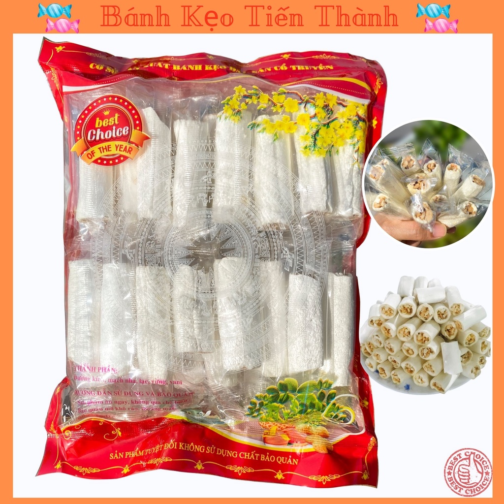 Kẹo dồi ❤️, kẹo lạc vừng nam định - 500gram - loại 1- đặc biệt - đặc sản thương hiệu tiến thành❤️