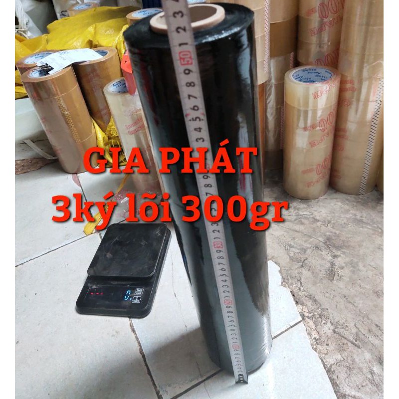 [HCM][GIÁ SỈ] Màng quấn pe đen 50cm 3ký lõi 300gr