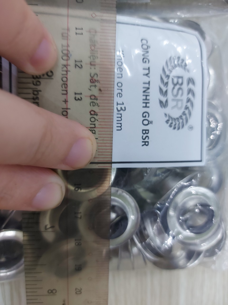 [HCM]Khoenkhuy mắt cáo 14mm Khoenkhuy ore 14ly Khoenkhuy đóng bạt bấm bạt bấm vải Bằng Sắt Xi mạ Túi 100 cái + 100 long đền