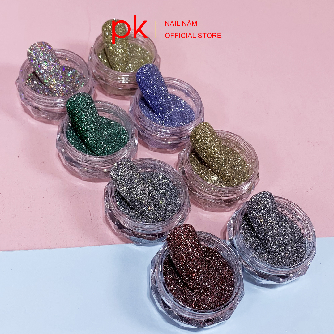 Set nhũ rắc móng 8 màu