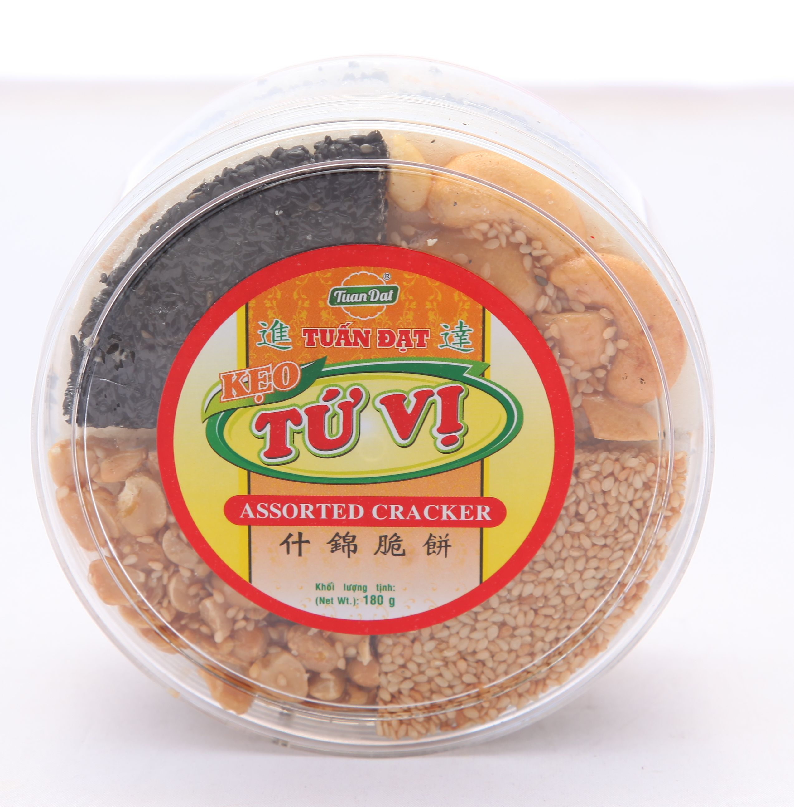 [HCM]Kẹo Tứ Vị Tuấn Đạt 180g