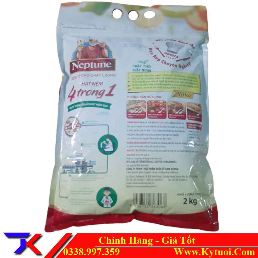 Hạt nêm Neptune 4 trong 1 túi 2kg