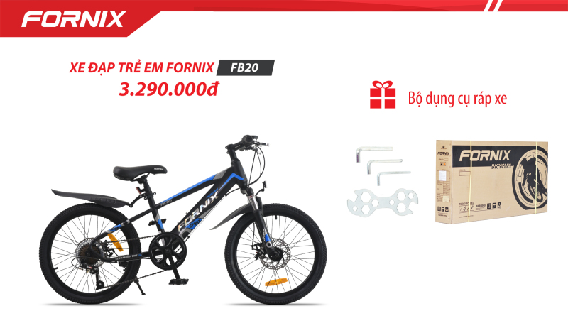 Mua Xe đạp địa hình trẻ em thể thao Fornix FB20 (Kèm bộ dụng cụ)- Bảo hành 12 tháng