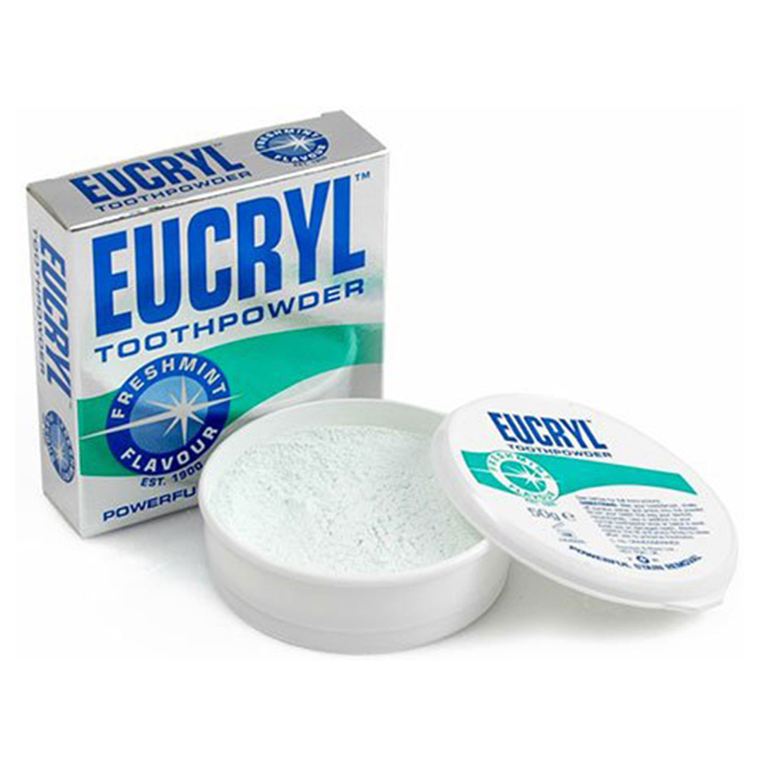 Combo kem đánh răng 62g và bột tẩy trắng răng Eucryl 50g (Chính hãng)