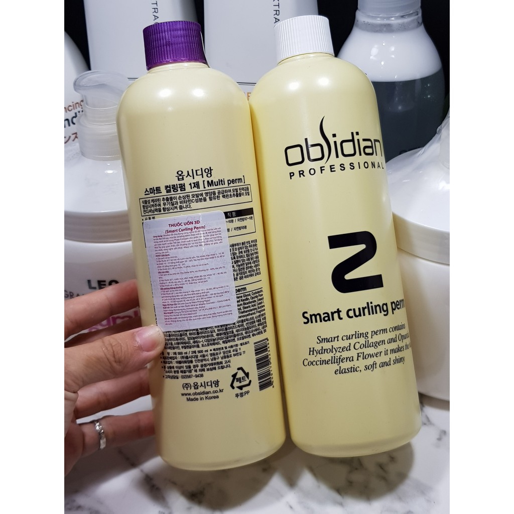 [HCM]Cặp Uốn Tóc 3D Obsidian Uốn Lạnh Và Uốn Nóng 500Ml