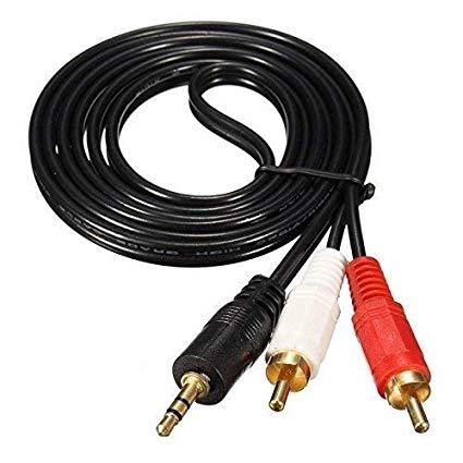 (HCM) Dây loa 1 đầu 3.5 ra 2 AV dài 5m