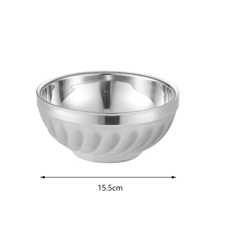 Tô inox xoắn cao cấp 2 lớp số 18,16cm tô lỡ và tô trung