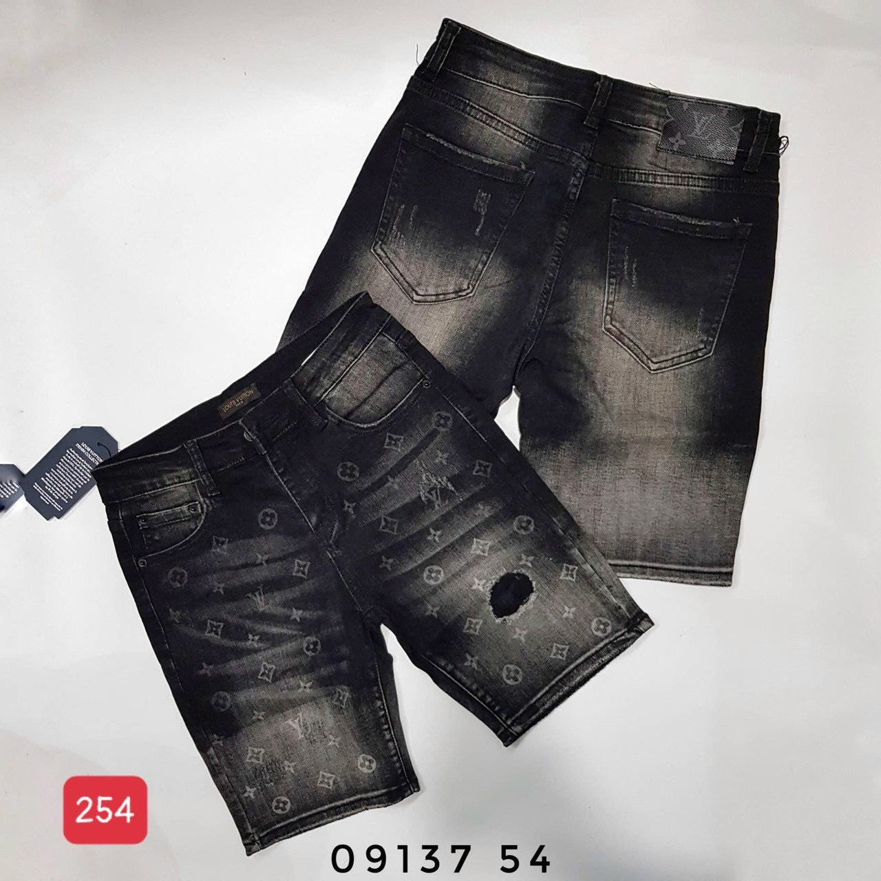 [HCM]Quần short jean nam họa tiết - quần jean ngố nam họa tiết - quần short jean nam co giãn thời trang phong cách binstore94 mq254