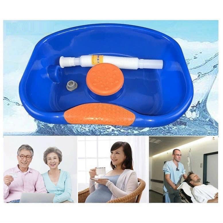 [HCM]CHẬU GỘI ĐẦU CÓ ĐỆM CAO SU