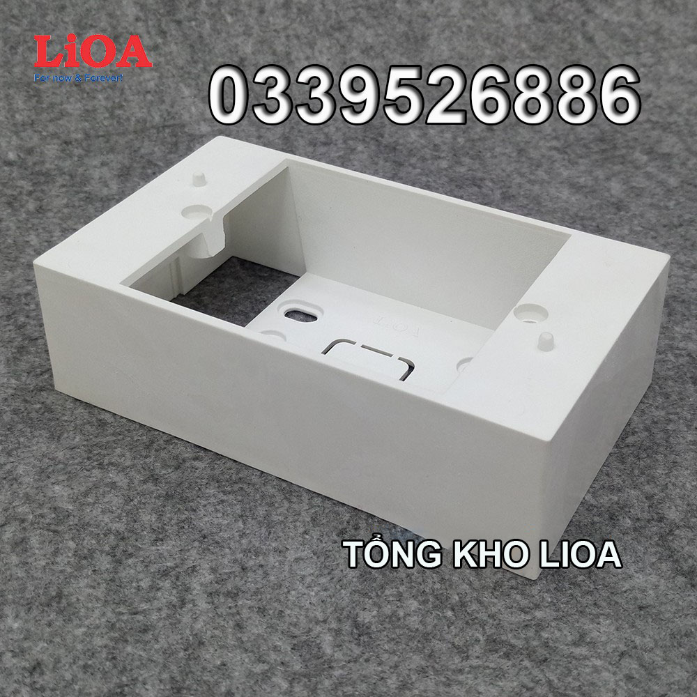 Đế nổi đơn LiOA dùng cho các mặt chữ nhật và mặt Module Concept