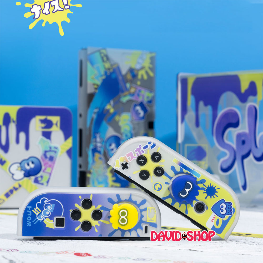 [Moncon] Núm bọc analog Splatoon 3 cao cấp cho Joy-Con - Nintendo Switch OLED, V1, V2, Lite