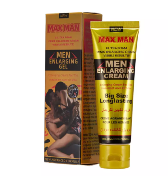 MAXMAN Gold Boy Lengthening Cream For Gentlemen Who Wants To Dress Up, Easy 18cm Length (DISCOVERED DELIVERY) nhập khẩu