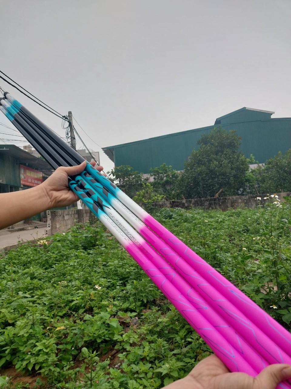 Cần câu đài mx phiên bản nâng cấp chất liệu carbon độ cứng 5h tặng 1 ngọn phụ
