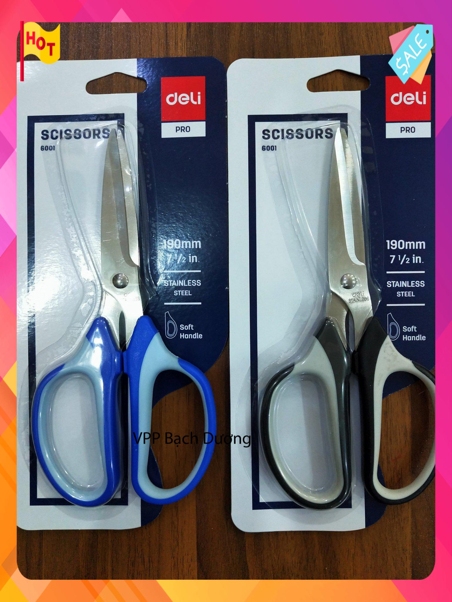 Kéo Deli 6001 - cây - kéo cắt giấy