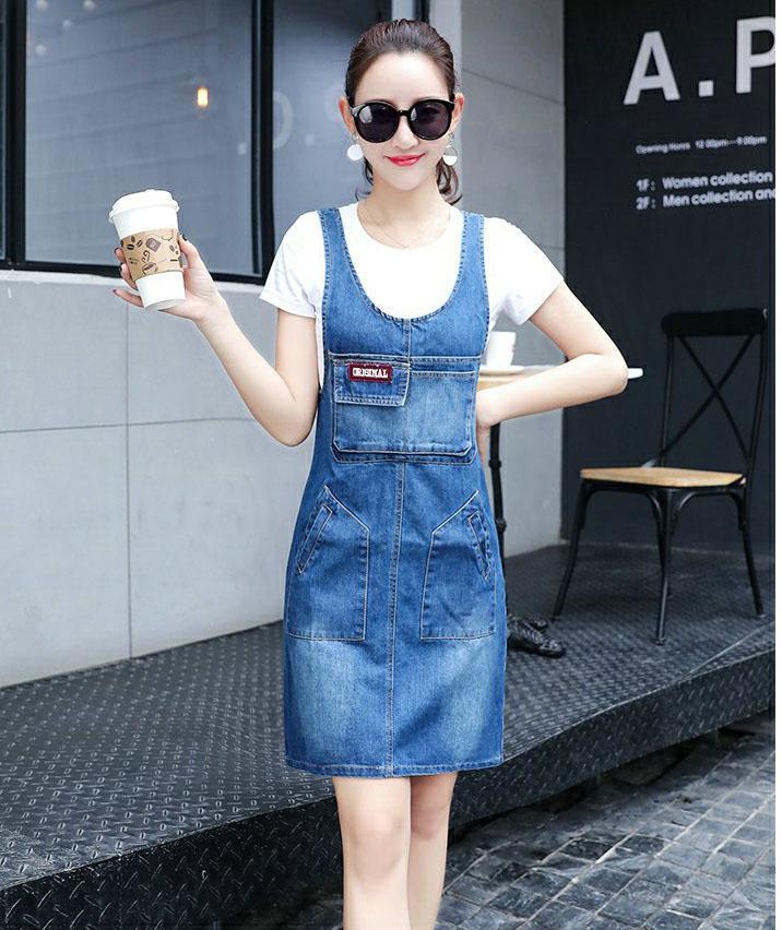 Đầm Yếm Denim D708 (không kèm áo )