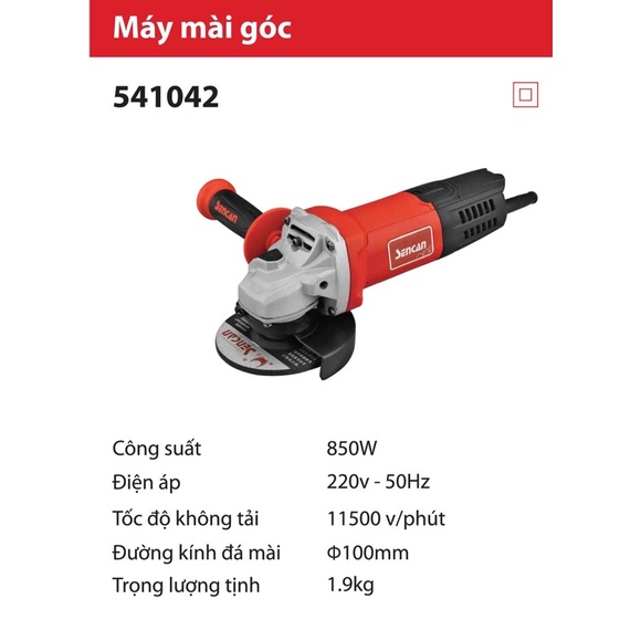 [HCM]Máy Mài Sencan 541042, CS 850W, 100mm